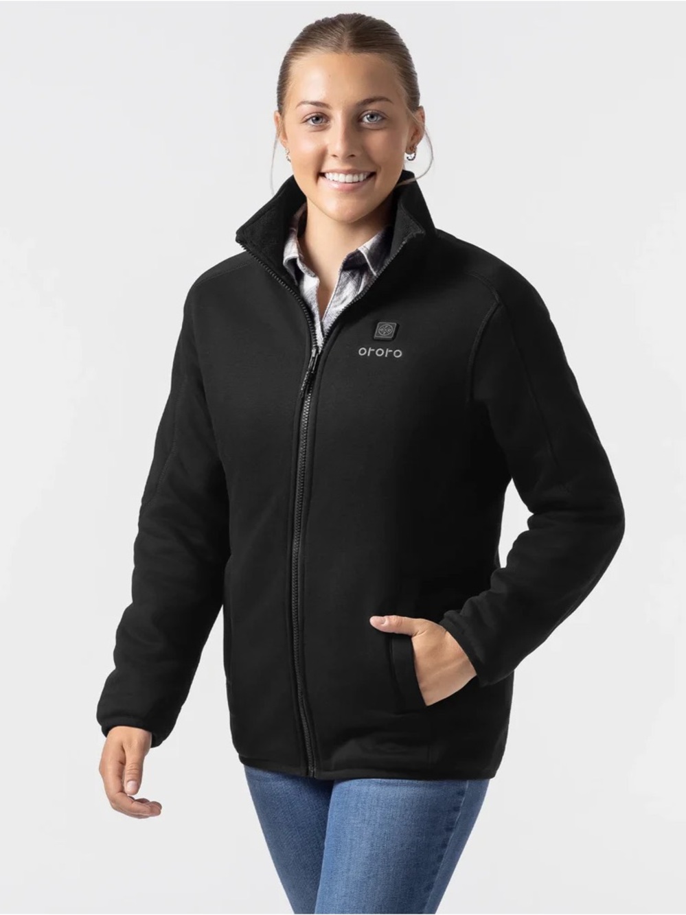 Ororo Women's 3 zone fleece heated jacket